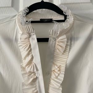 Ann Taylor off white dress shirt in new condition
